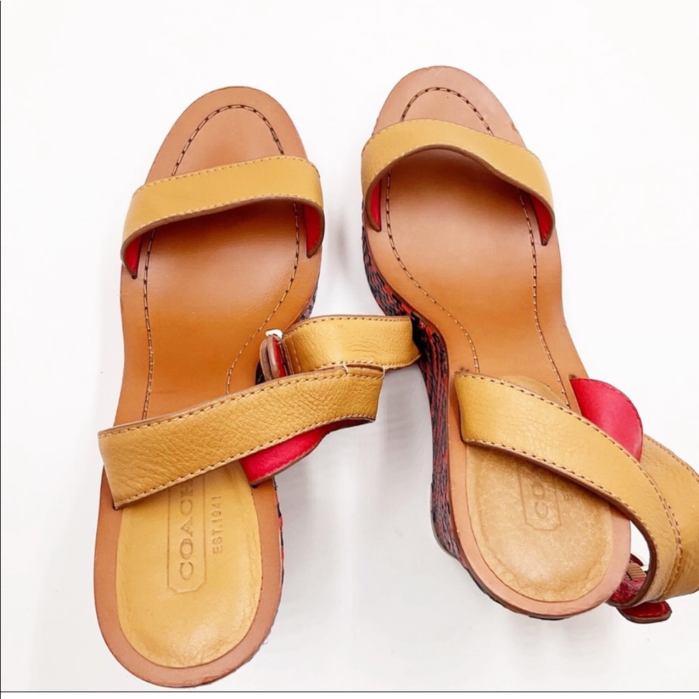Coach Gemma Wedge Sandals - Picture 3 of 14